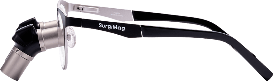 Surgimag loupe with headlight